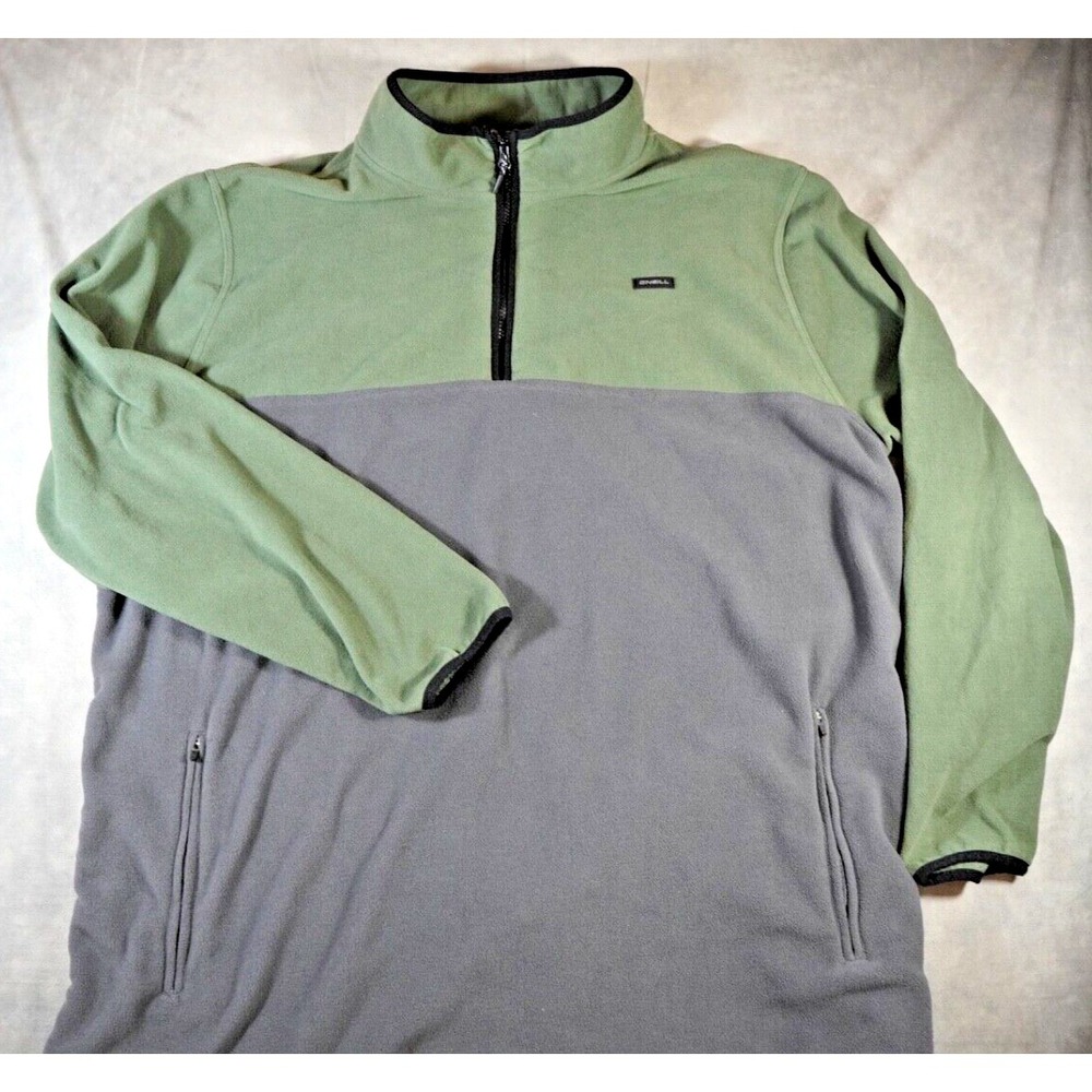 Oneill Mens Pull Over Fleece Quarterzip 3XLT Zip Pockets